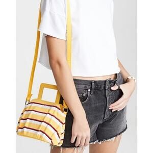 MWT Solid & Striped Lola Top Handle Mini Bag